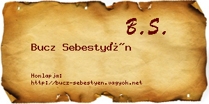 Bucz Sebestyén névjegykártya
